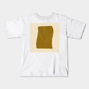 groundet line art Kids T-Shirt